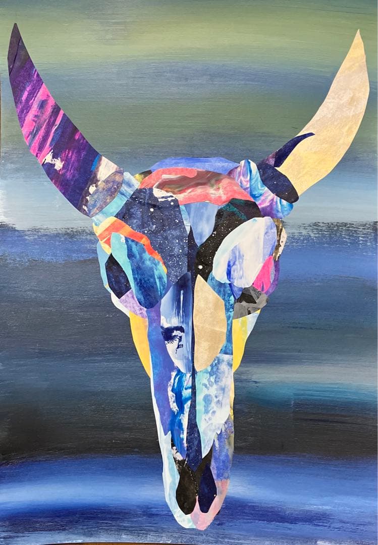 カウスカル　絵画　コラージュ