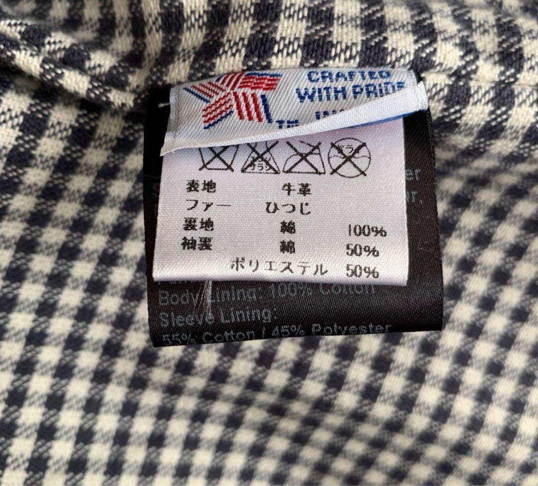 美品！中古品！Schott シングル　熊レザージャケット