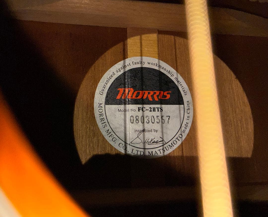 ★超美品！超低弦高　弾き易さ抜群！ Morris FC-2ⅡTS 試聴動画あり★