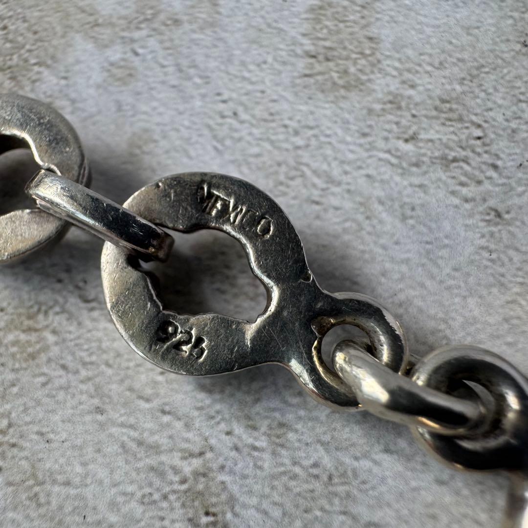 ヴィンテージ チェーンリンクブレスレット シルバー925 メキシコ製