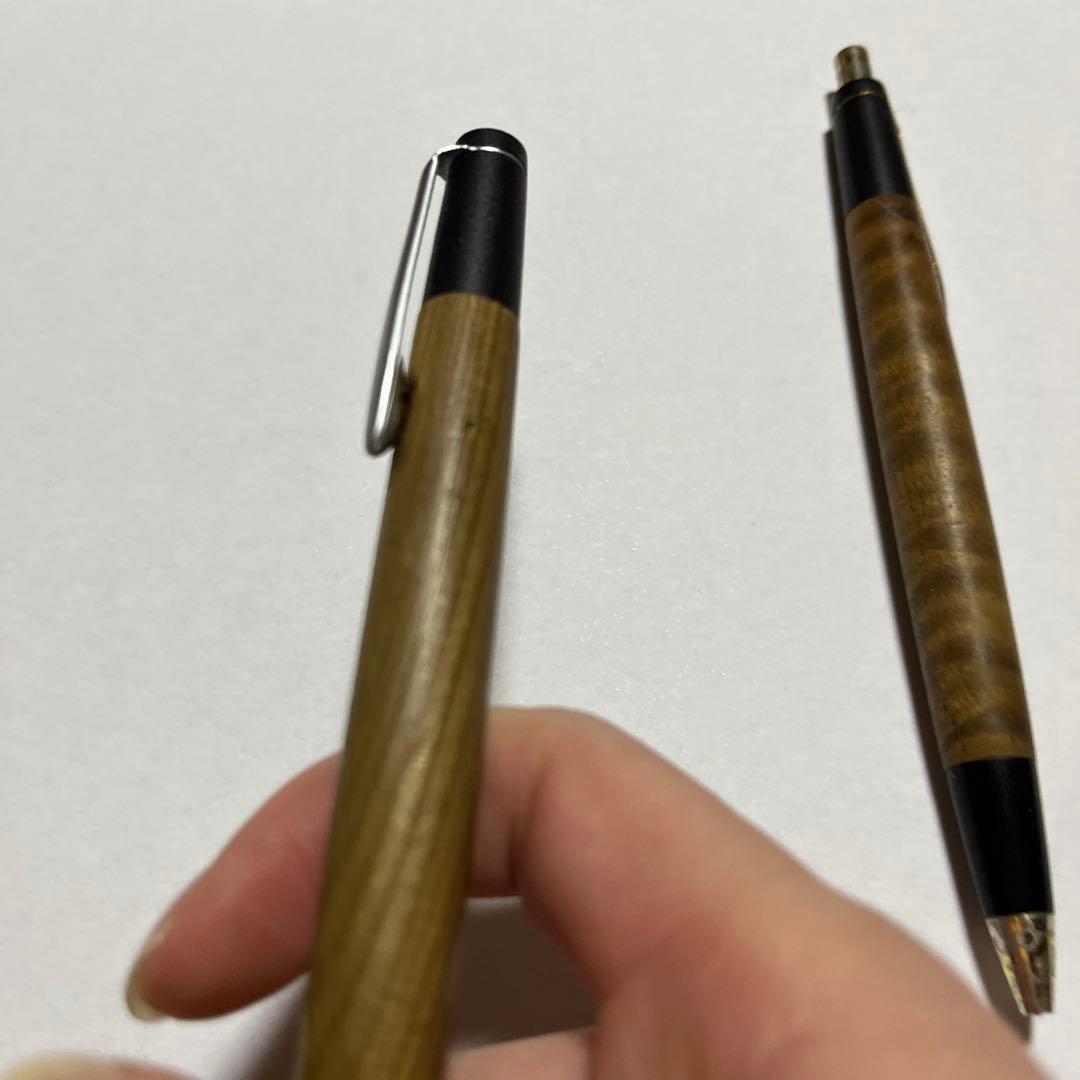 最終値下げ！！野原工芸　シャーペン旧型金具　マーブルウッドと屋久杉シャープペン軸