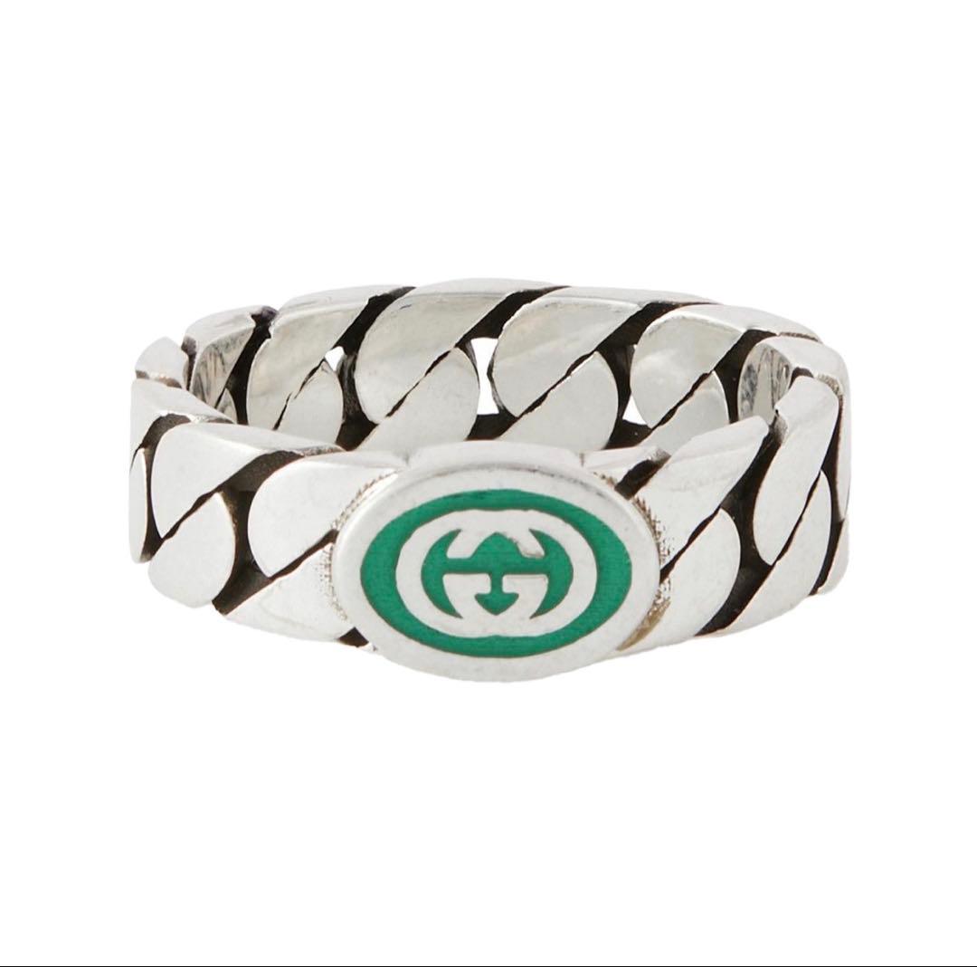 新品 GUCCI インターロッキングG シルバー925 リング 指輪 25号