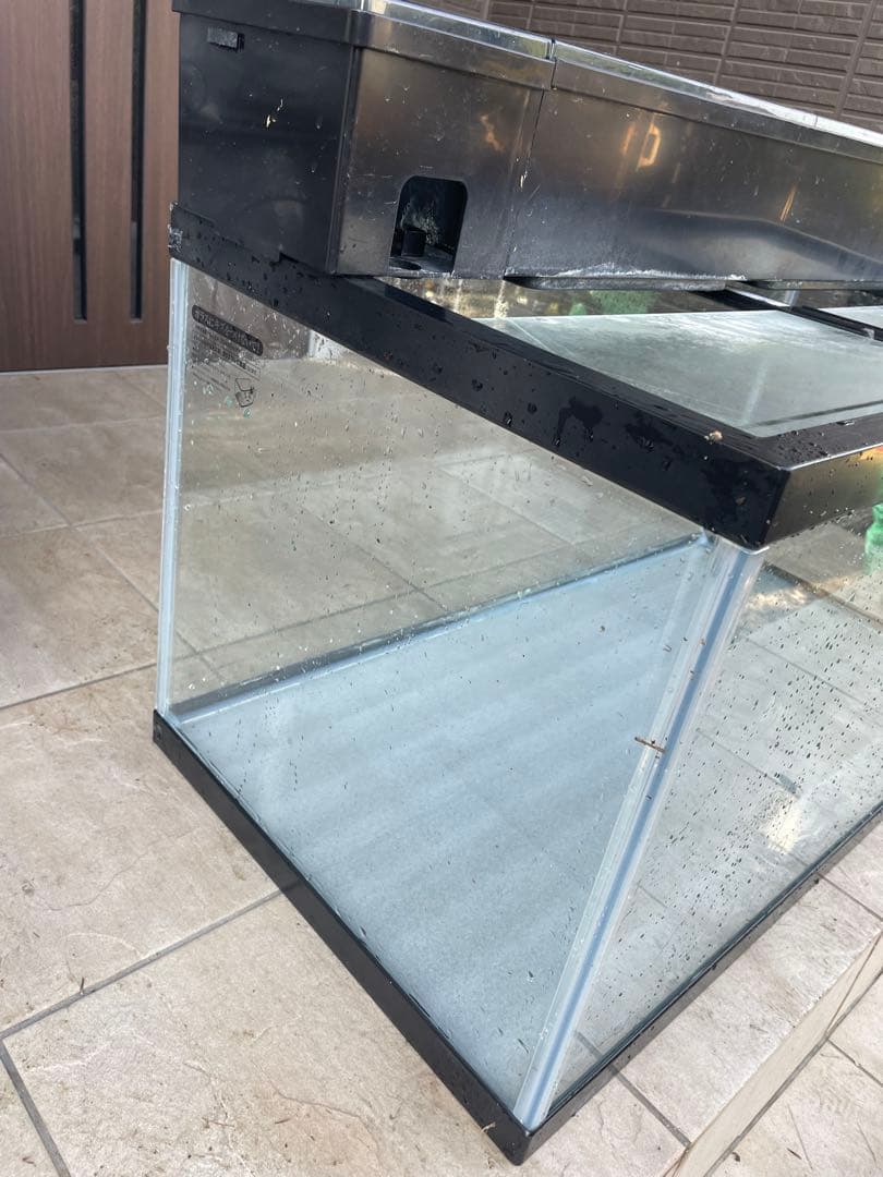 GEX 900ガラス水槽 上部濾過槽セットフタ付き