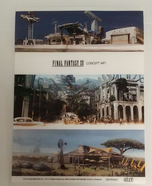 【非売品】FFXV ×アトレ秋葉原 抽選会参加賞コンセプトアート・クリアポスター