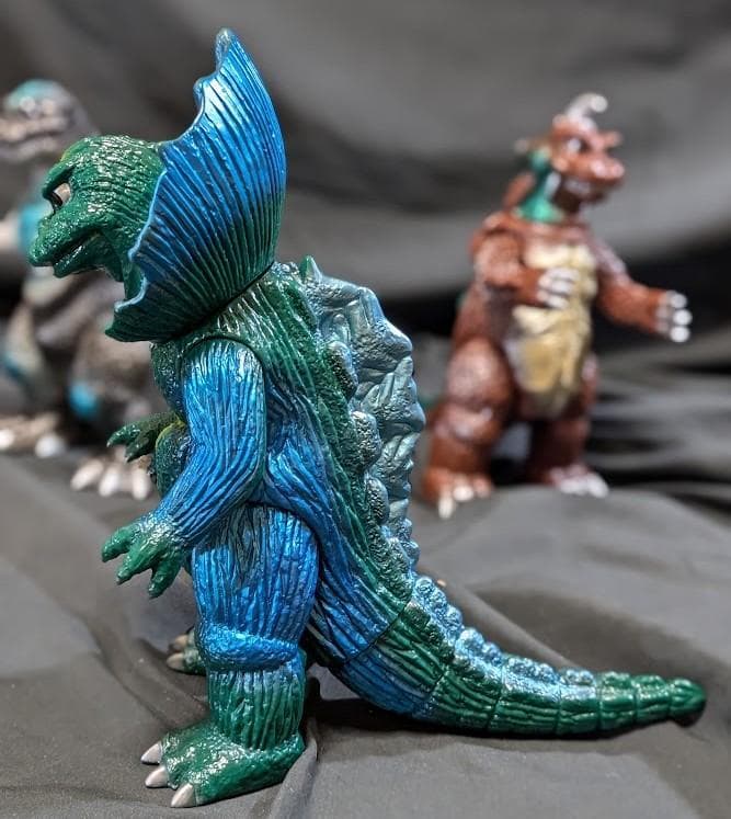 初ゴジラ＆ゴメス＆ジラース（やまなや怪獣郷）ソフビフィギュア３体セット