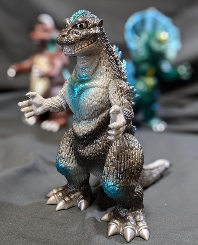 初ゴジラ＆ゴメス＆ジラース（やまなや怪獣郷）ソフビフィギュア３体セット