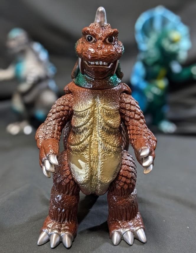 初ゴジラ＆ゴメス＆ジラース（やまなや怪獣郷）ソフビフィギュア３体セット