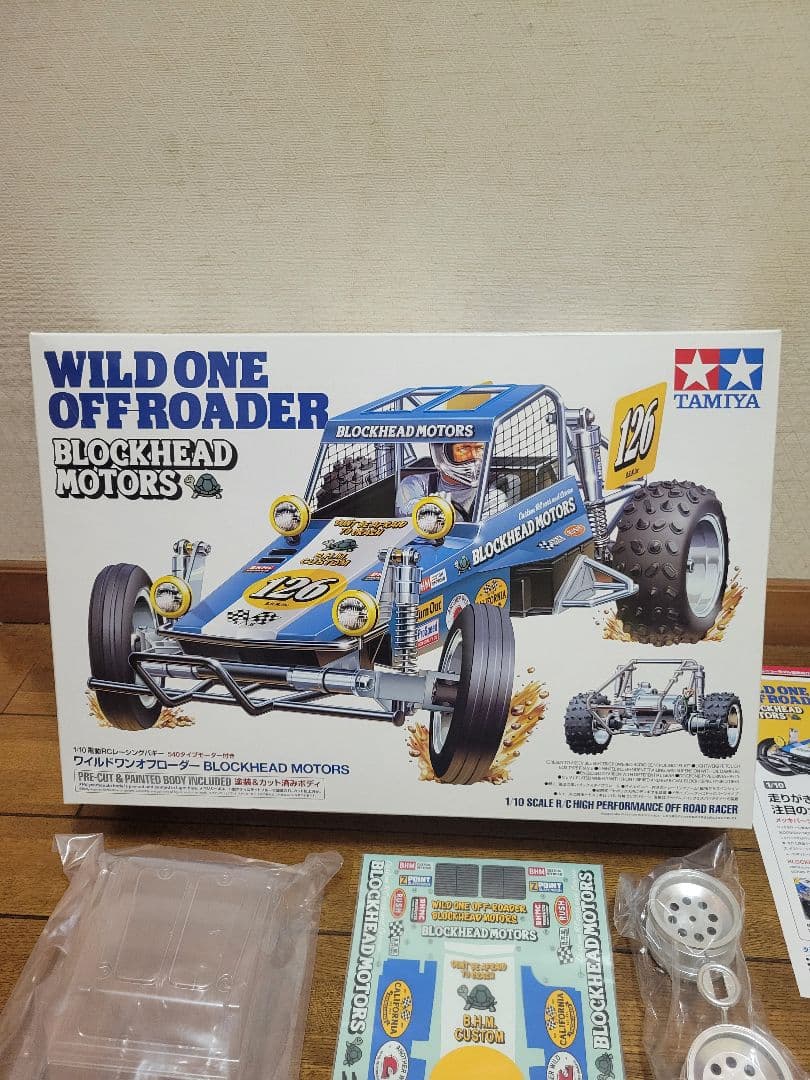 タミヤ ワイルドワンオフローダー BLOCKHEAD MOTORS