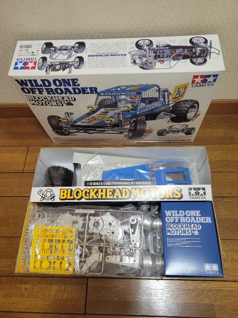 タミヤ ワイルドワンオフローダー BLOCKHEAD MOTORS