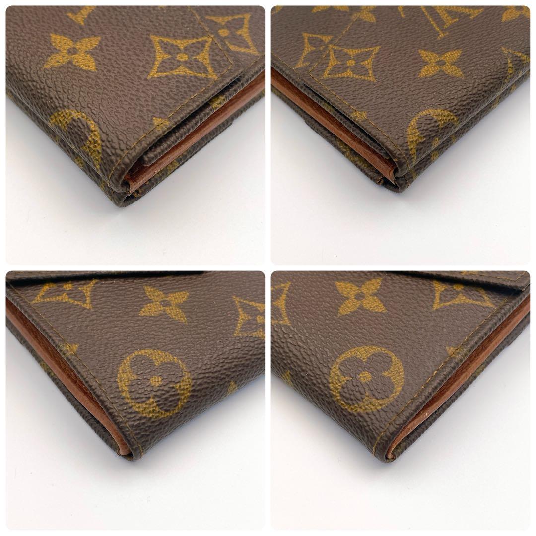 【美品】ルイヴィトン モノグラム ポルトモネビエ カルトクレディ 三つ折り財布