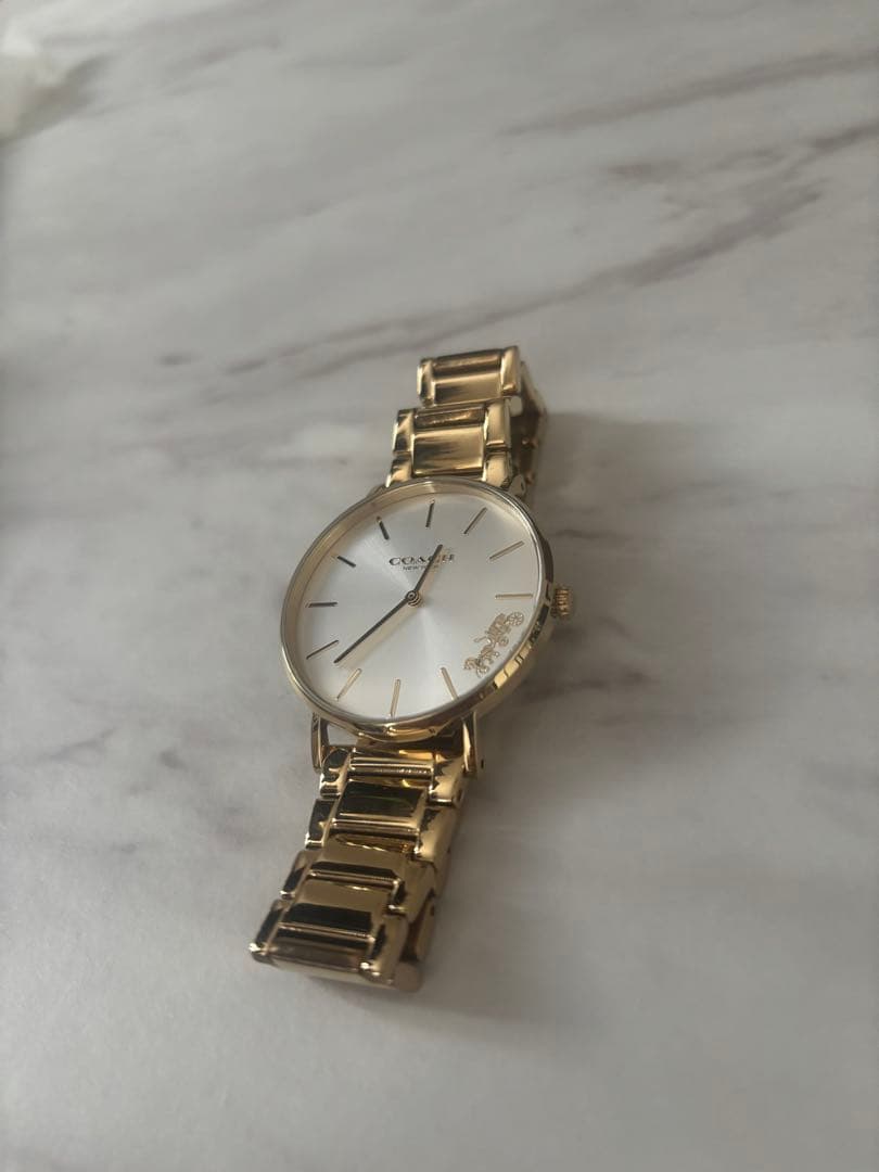 COACH ゴールド レディース アナログ時計