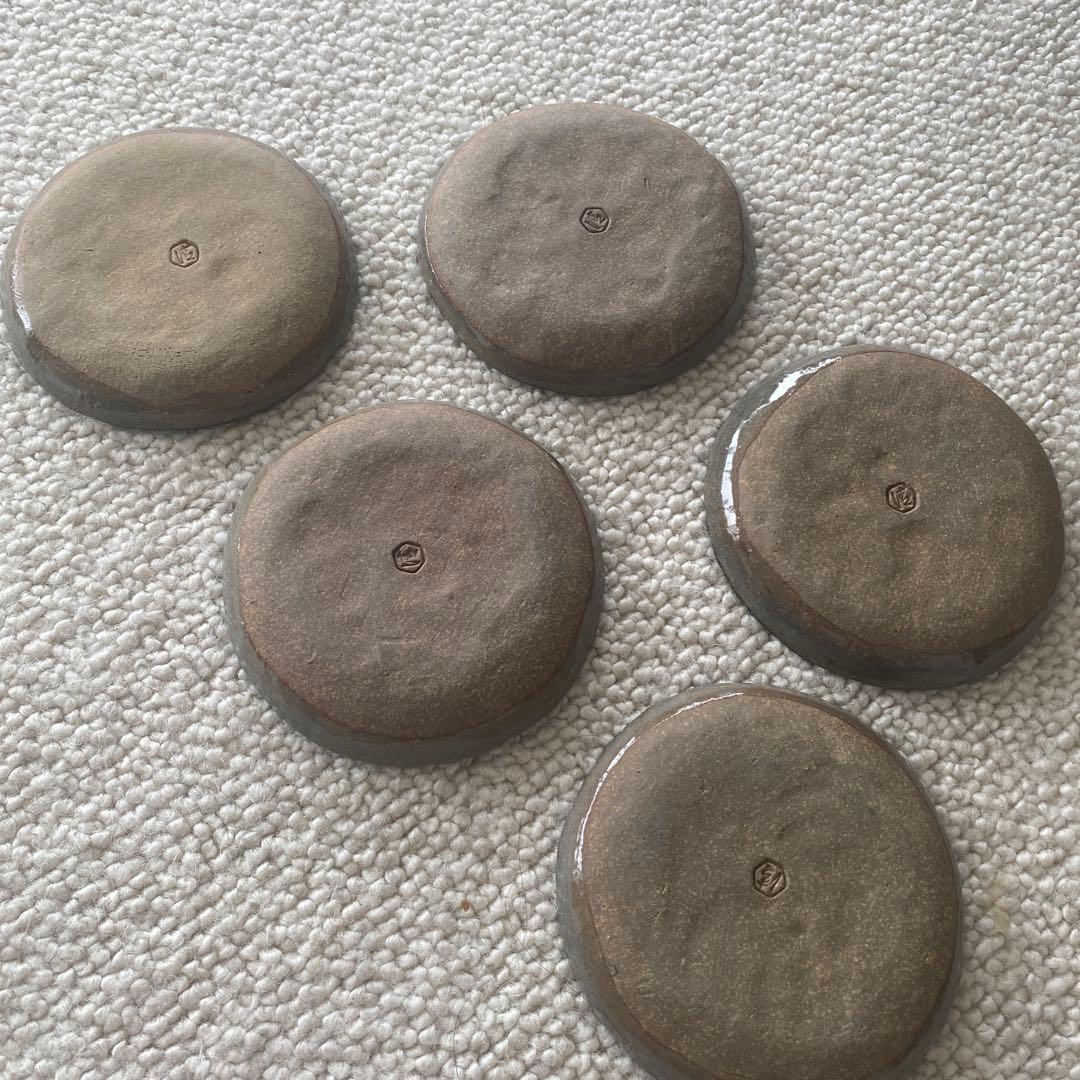 青木木米　小皿　五客