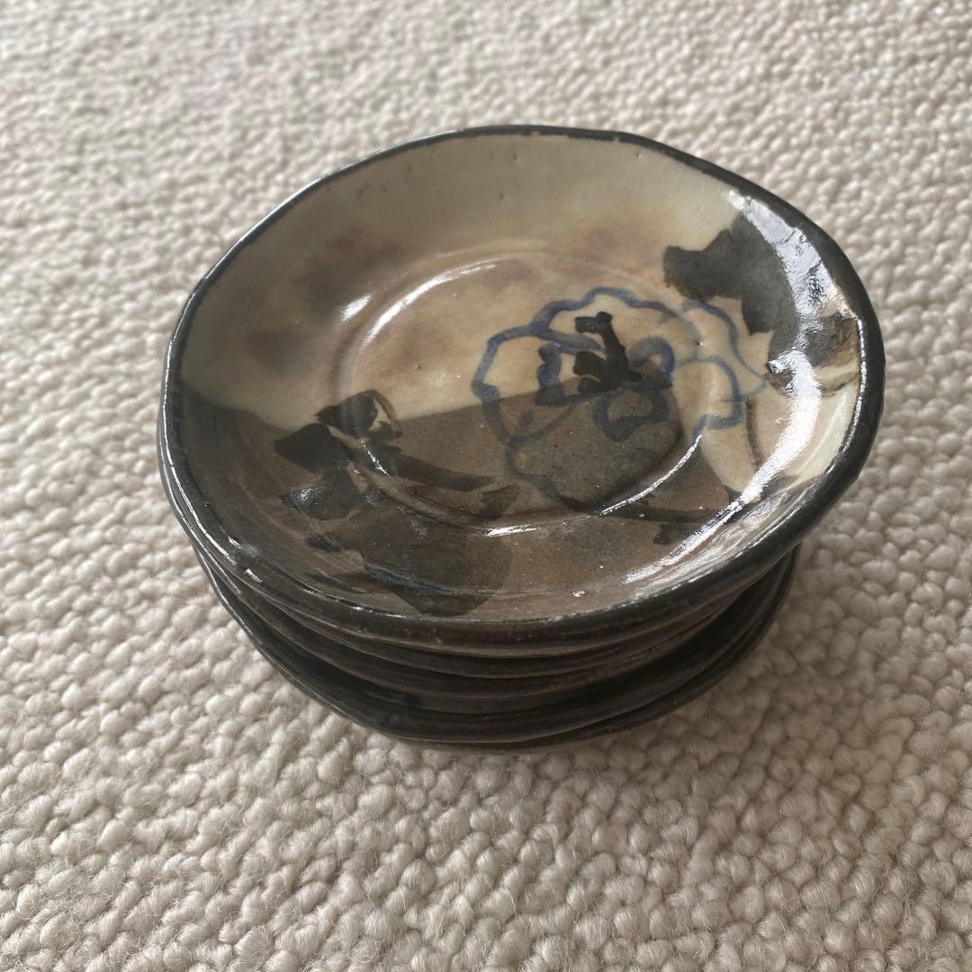 青木木米　小皿　五客