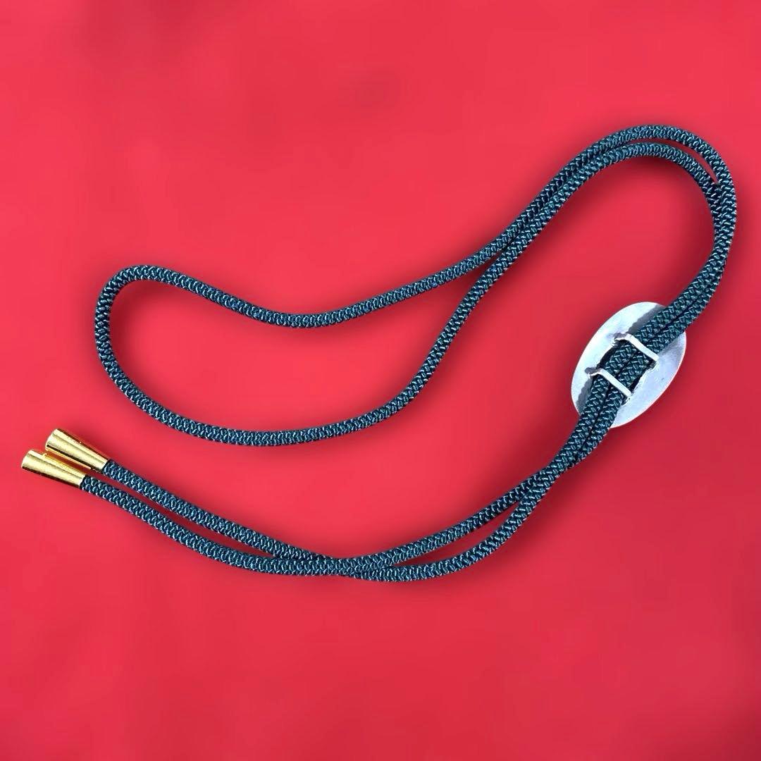 G-18 純銀刻印 ループタイ 帖佐美行 『双鶴』　装飾品　雑貨　美術品　工芸品