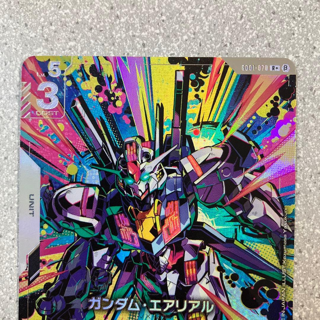 ☆ガンダムカードゲーム☆ガンダム・エアリアル☆パラレル☆未使用☆β版☆