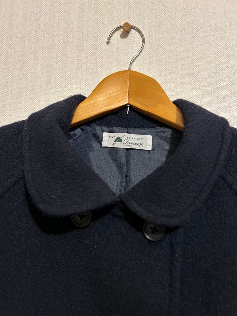 ドレッサージュ丸襟ウールコート