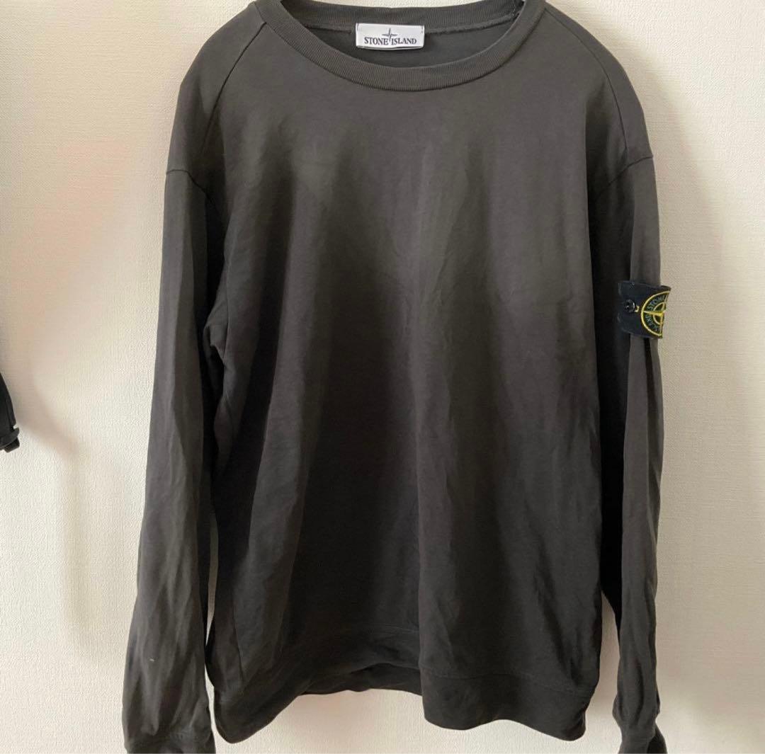 STONE  ダークグレー ロングスリーブTシャツ