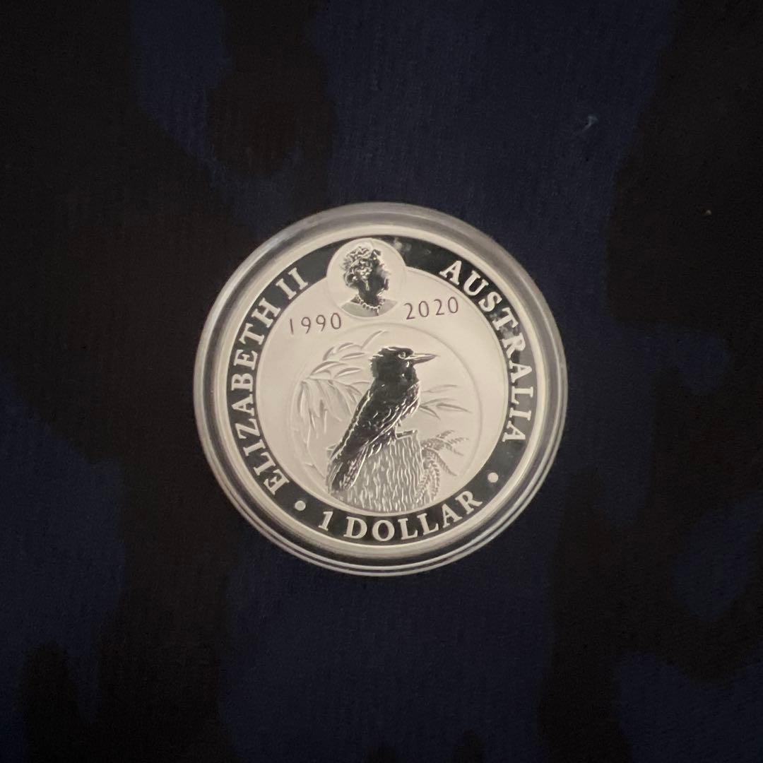 オーストラリア・クーカバラ30周年記念銀貨