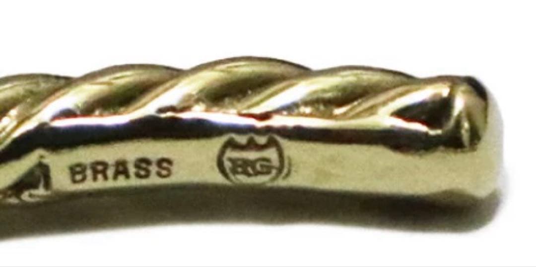 RUDE GALLERY TWIST BANGLE BRASS 使用2回 箱付