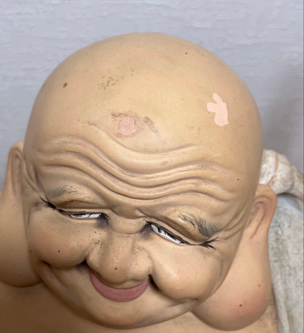 【置物】七福神　布袋様　陶器製　縁起物　アンティーク