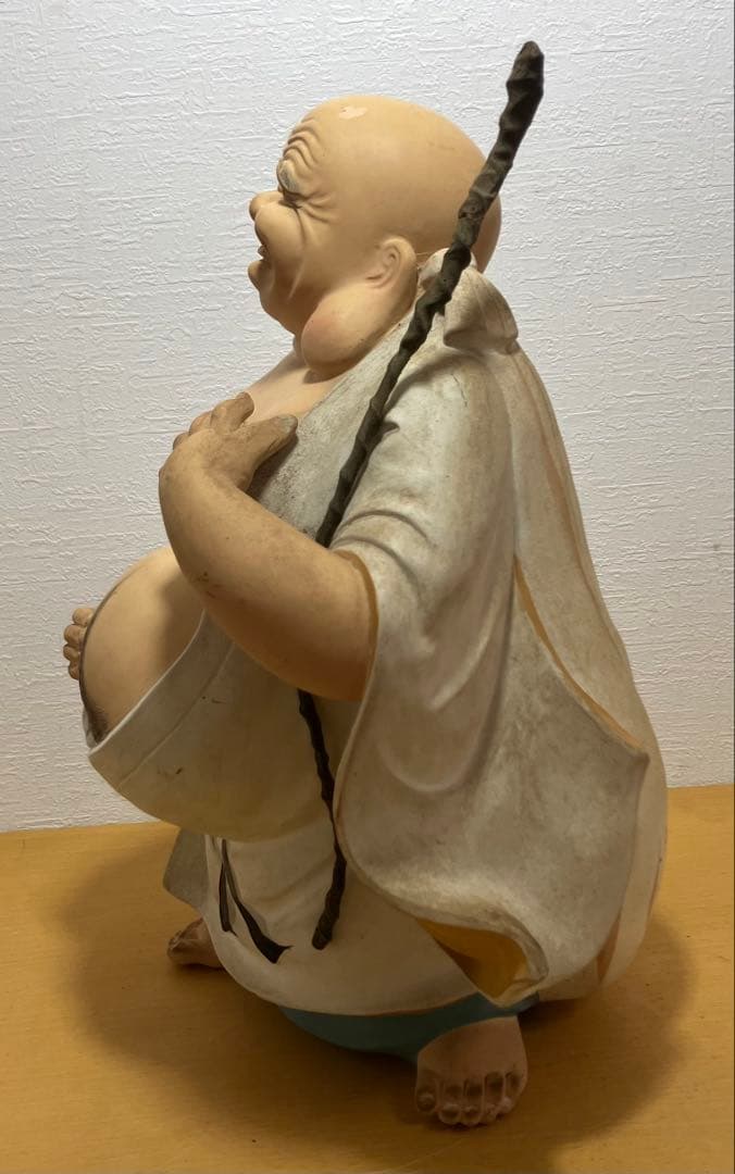 【置物】七福神　布袋様　陶器製　縁起物　アンティーク