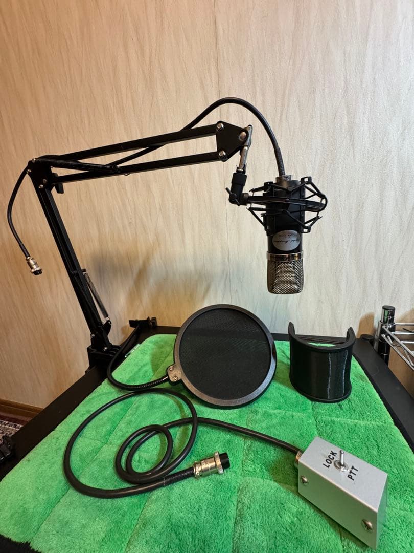 クリスタルマイク + LOCK PTTスイッチセット