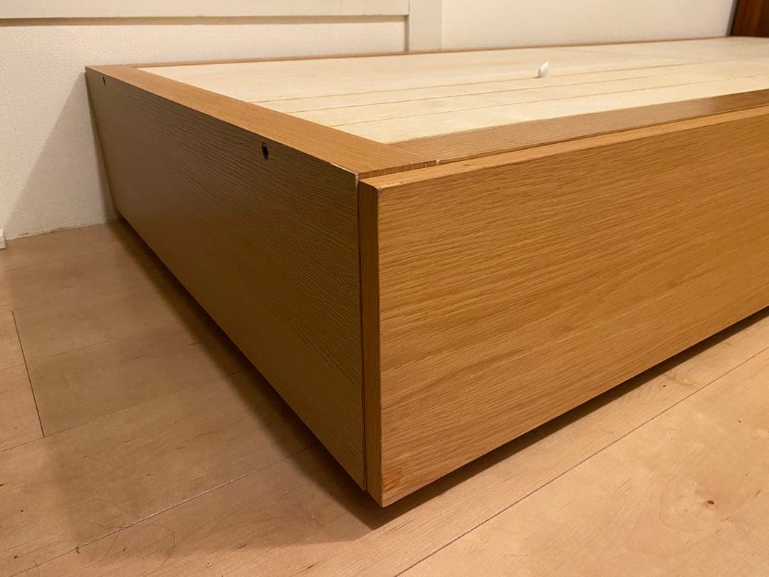 無料配送〜無印良品スモールベッド収納付unicoイームズLOWYAマニフレックス