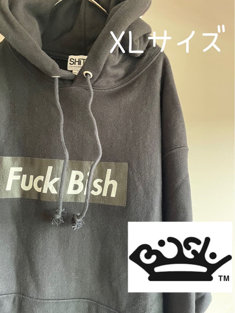 Fuck Bish パーカー　フーディ XLサイズ 黒 Champion