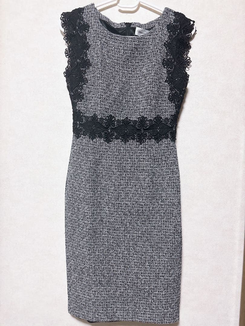 Vanessa Heart グレー系 タイトドレス M