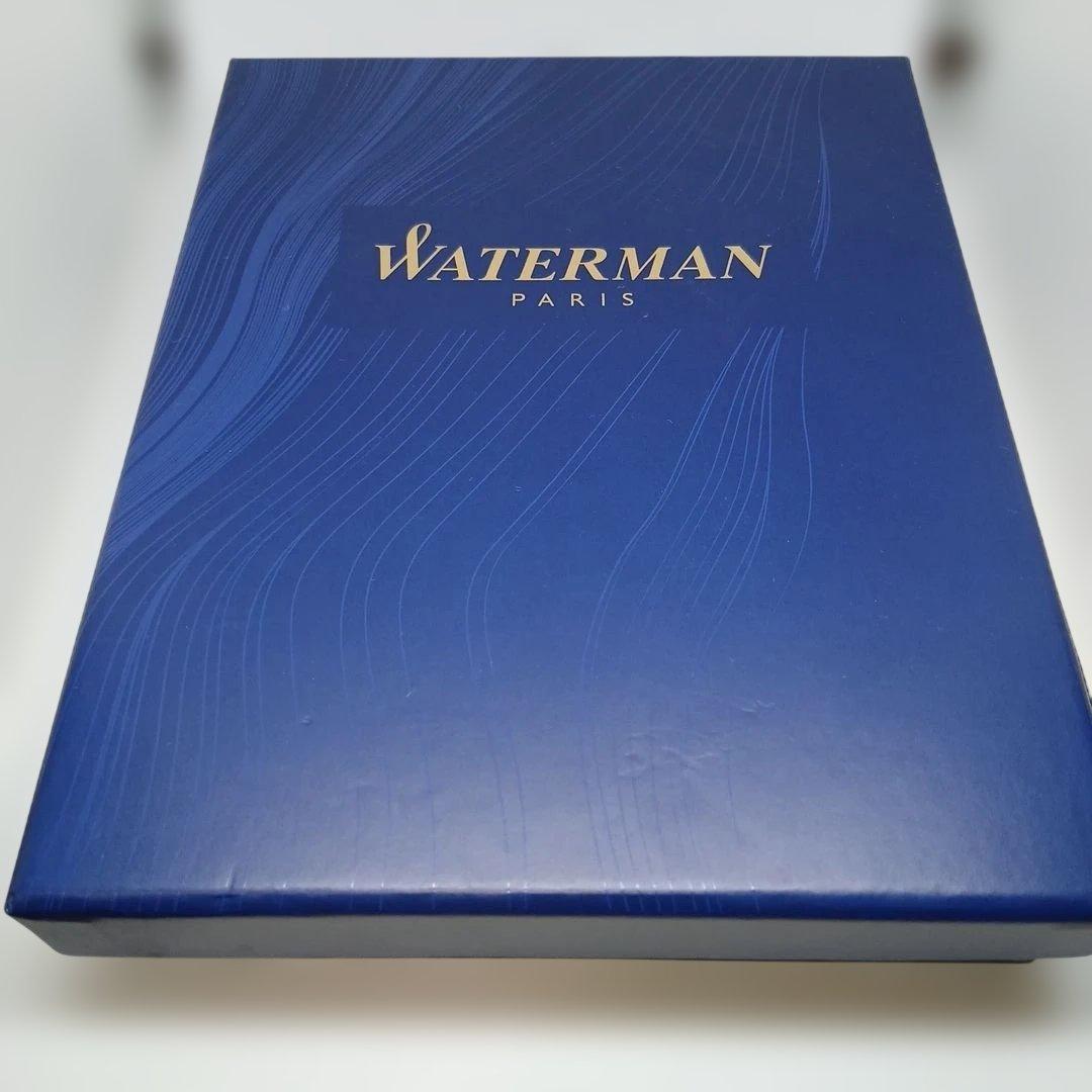 WATERMAN エキスパートDXブルーCTBPボールペン レザーケース付き