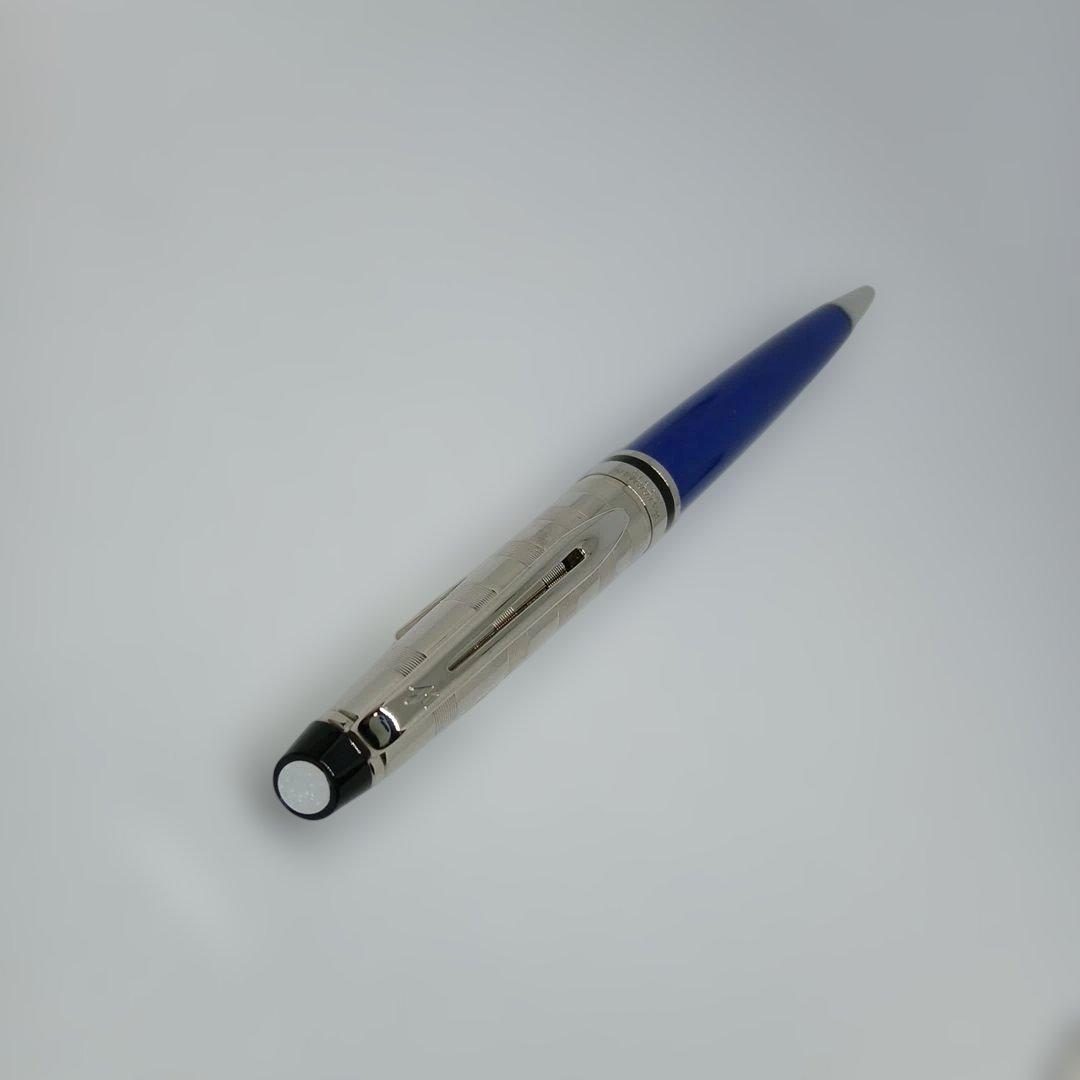 WATERMAN エキスパートDXブルーCTBPボールペン レザーケース付き