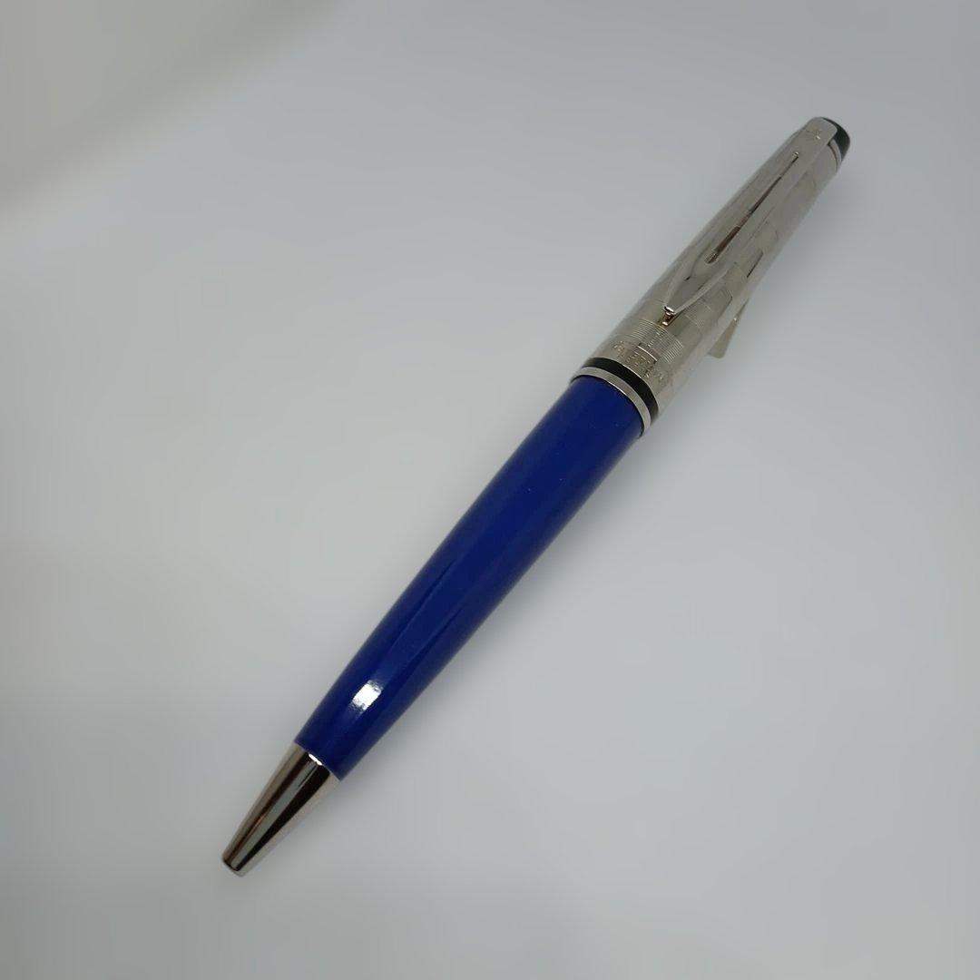 WATERMAN エキスパートDXブルーCTBPボールペン レザーケース付き