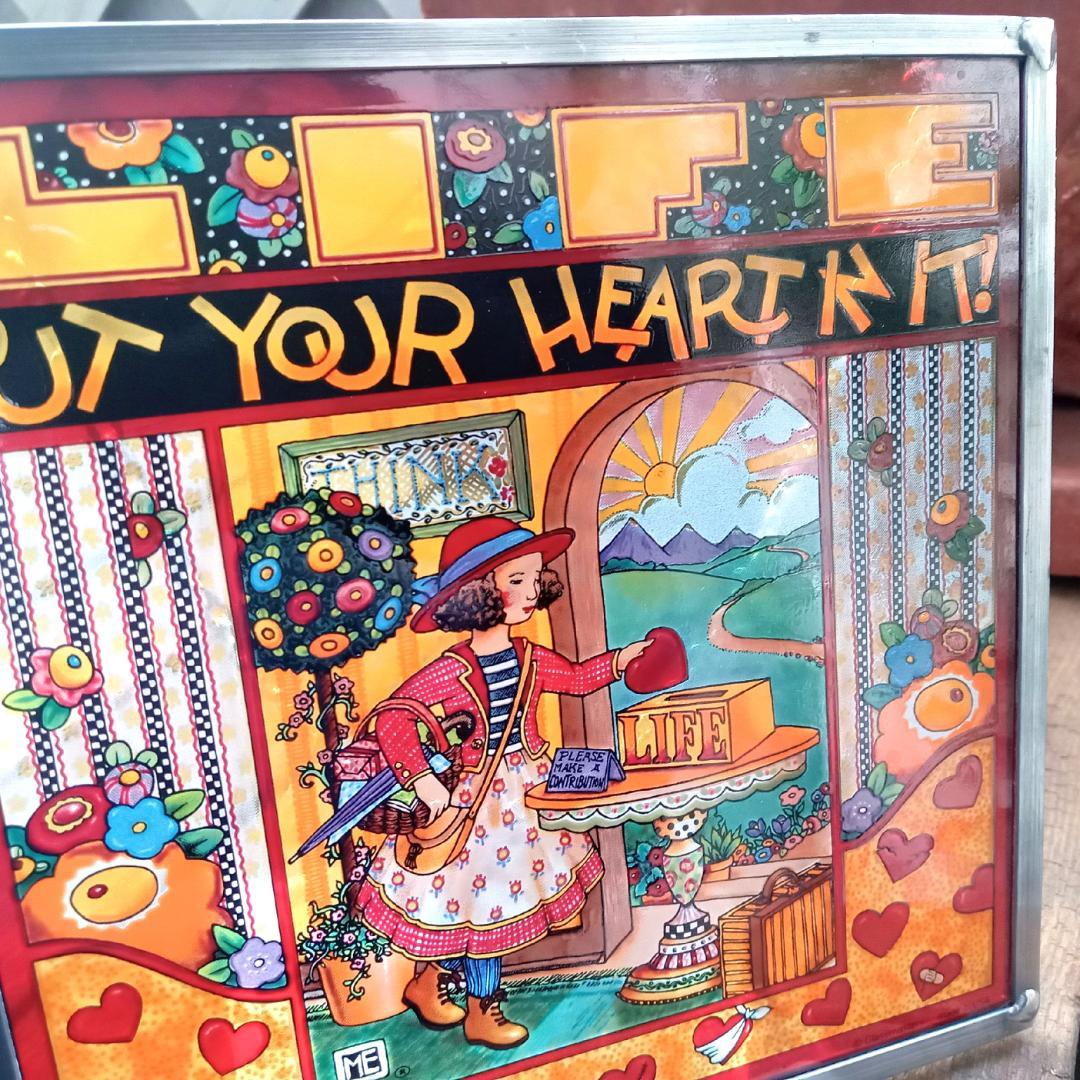 メアリー・エンゲルブライト ステンドグラス ハート グラスマスターズ社