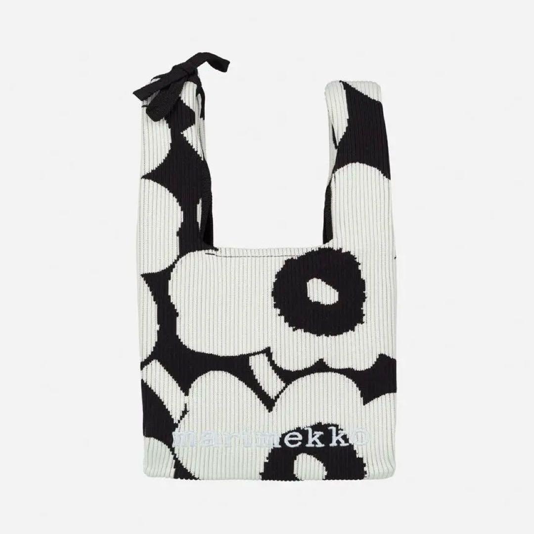 新品 マリメッコ Knitted Mini Tote Unikko トートバッグ