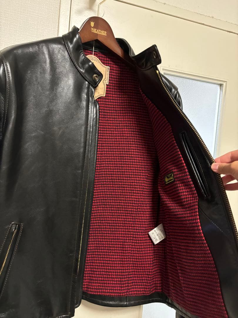 Y2LEATHER HR-41 シングルライダースジャケット 黒