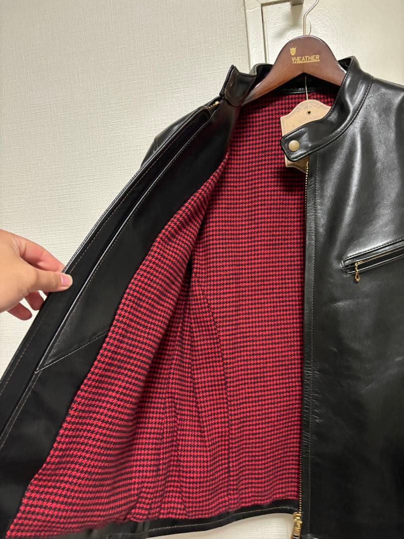 Y2LEATHER HR-41 シングルライダースジャケット 黒
