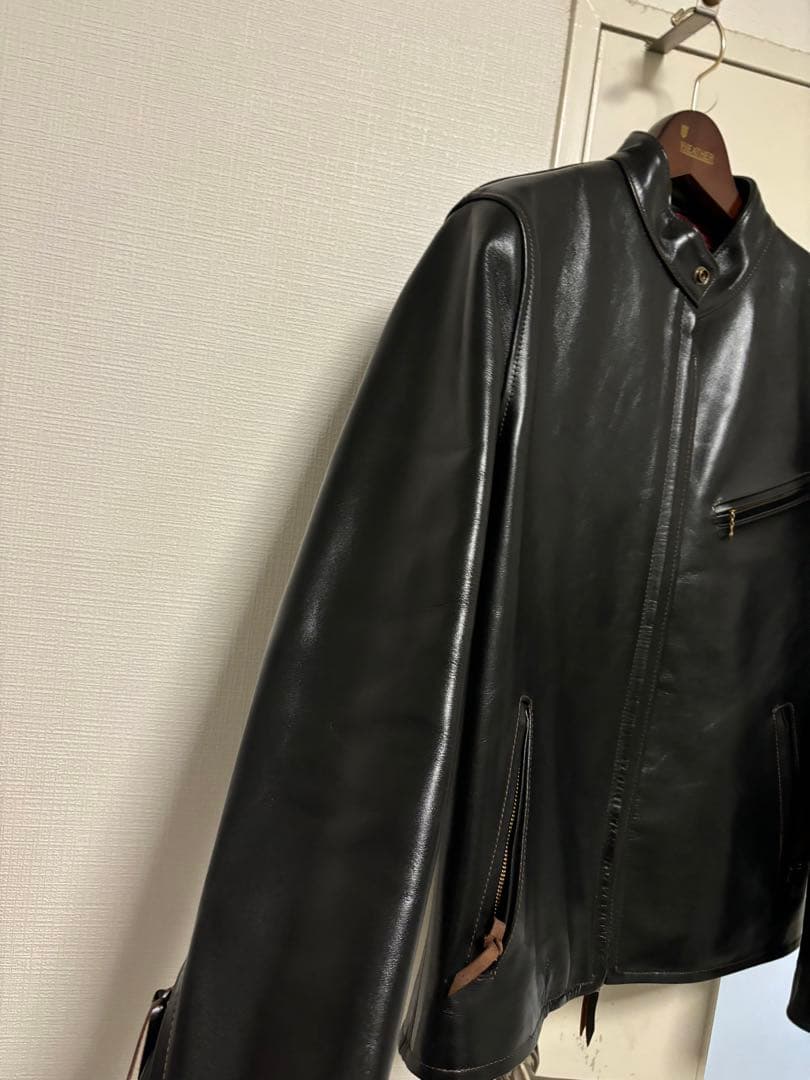 Y2LEATHER HR-41 シングルライダースジャケット 黒