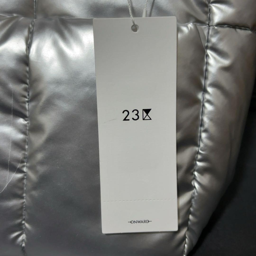 未使用タグ付き 23区 パデッド ミニ ショルダーバッグ シルバー キルトバッグ