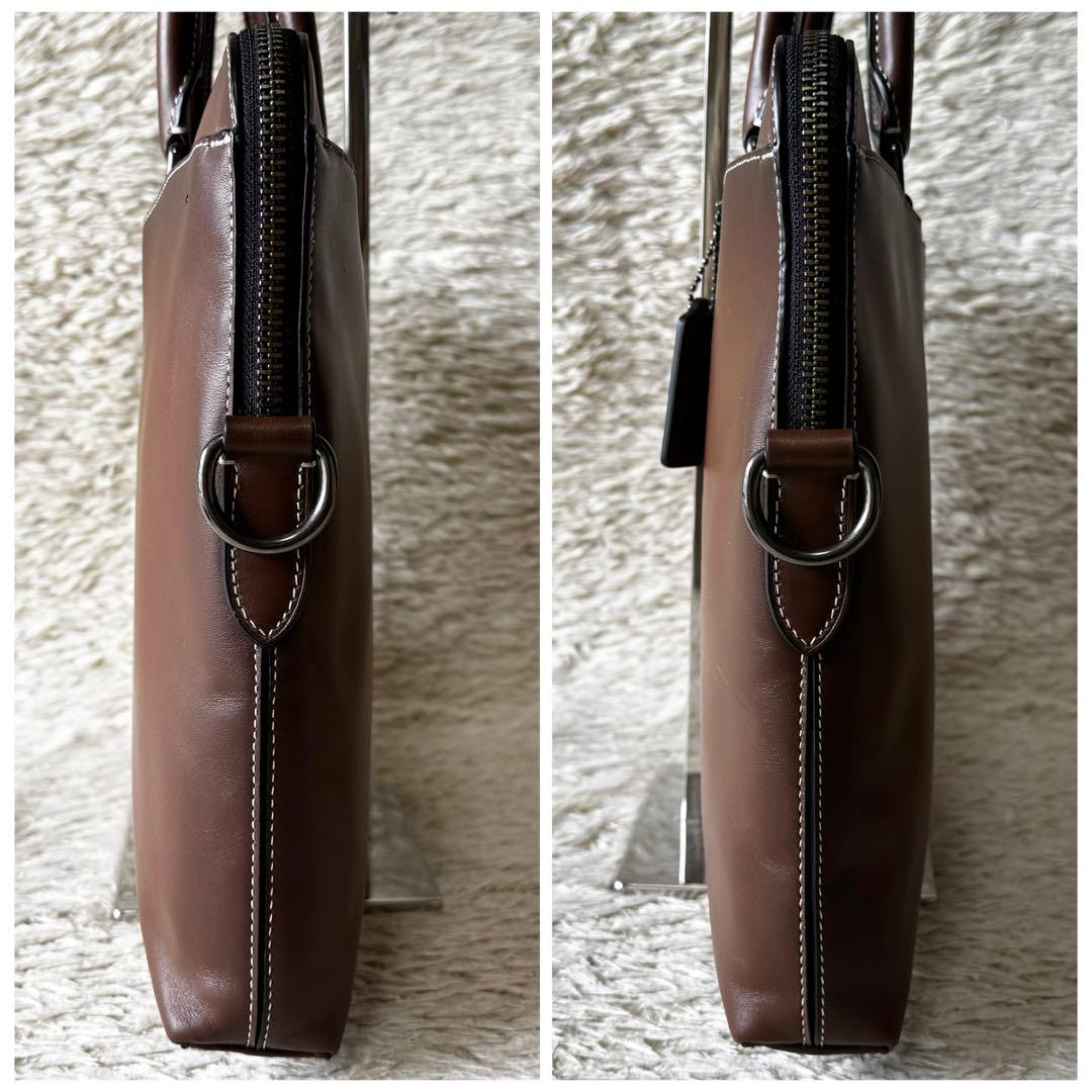 コーチ　ベケット　ポートフォリオ　スリム　ブリーフ　ビジネスバッグ　2way