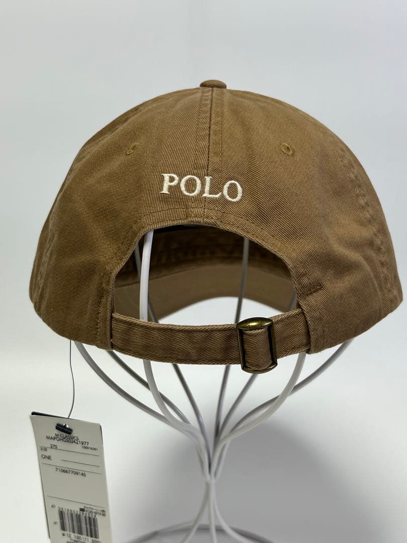 【新品・正規品】POLO Ralph Laurenカーキ ベースボールキャップ
