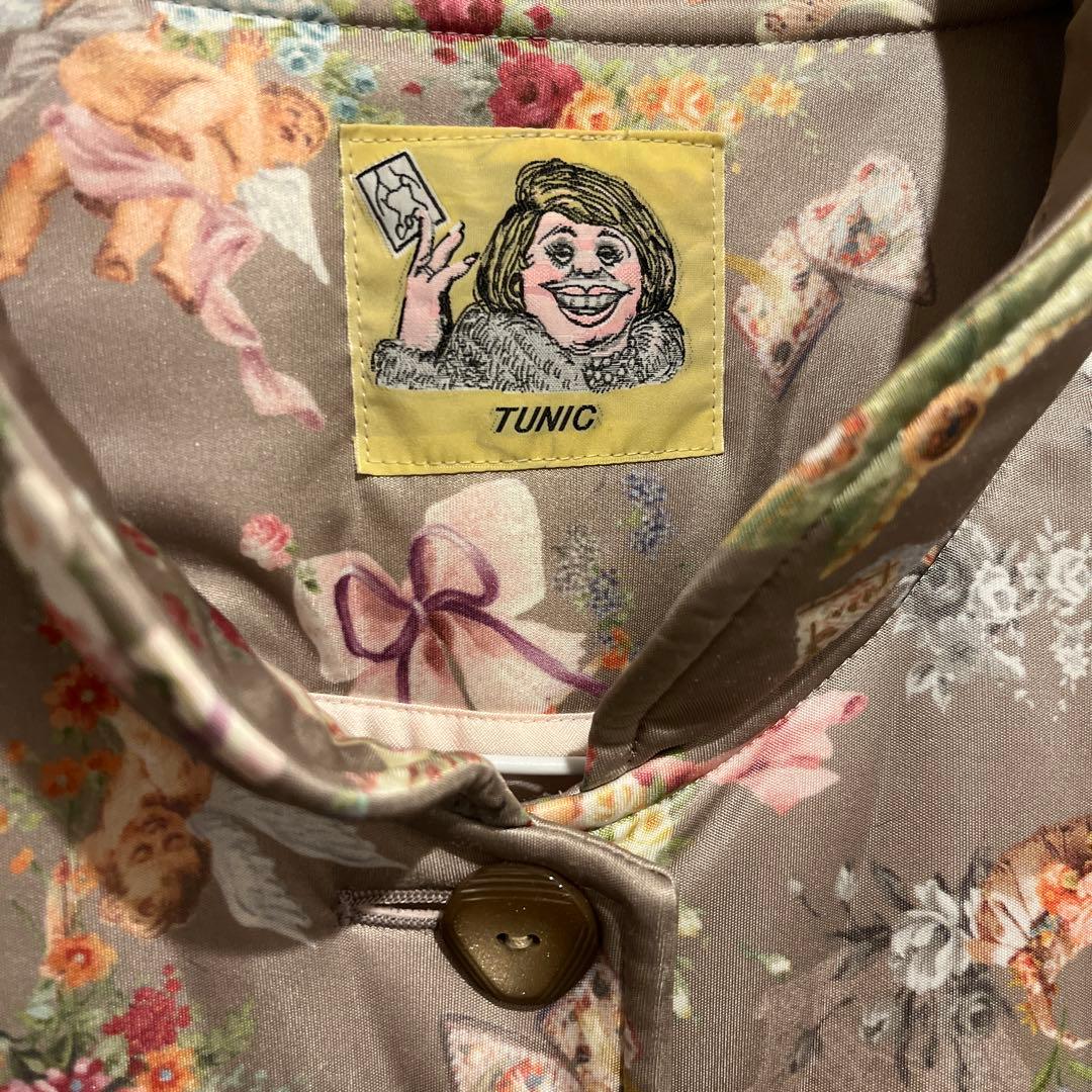 TUNIC 鴨居羊子 TUNIC ルームウェア　ロングガウン　天使柄