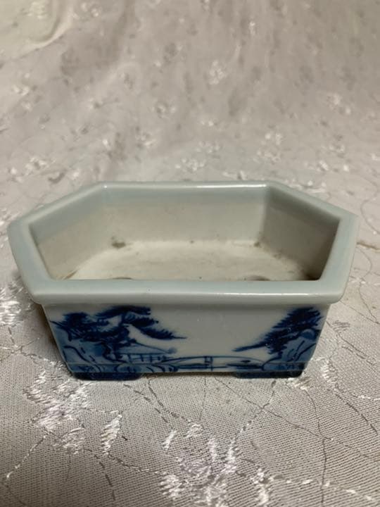 磯山　絵鉢　盆栽鉢