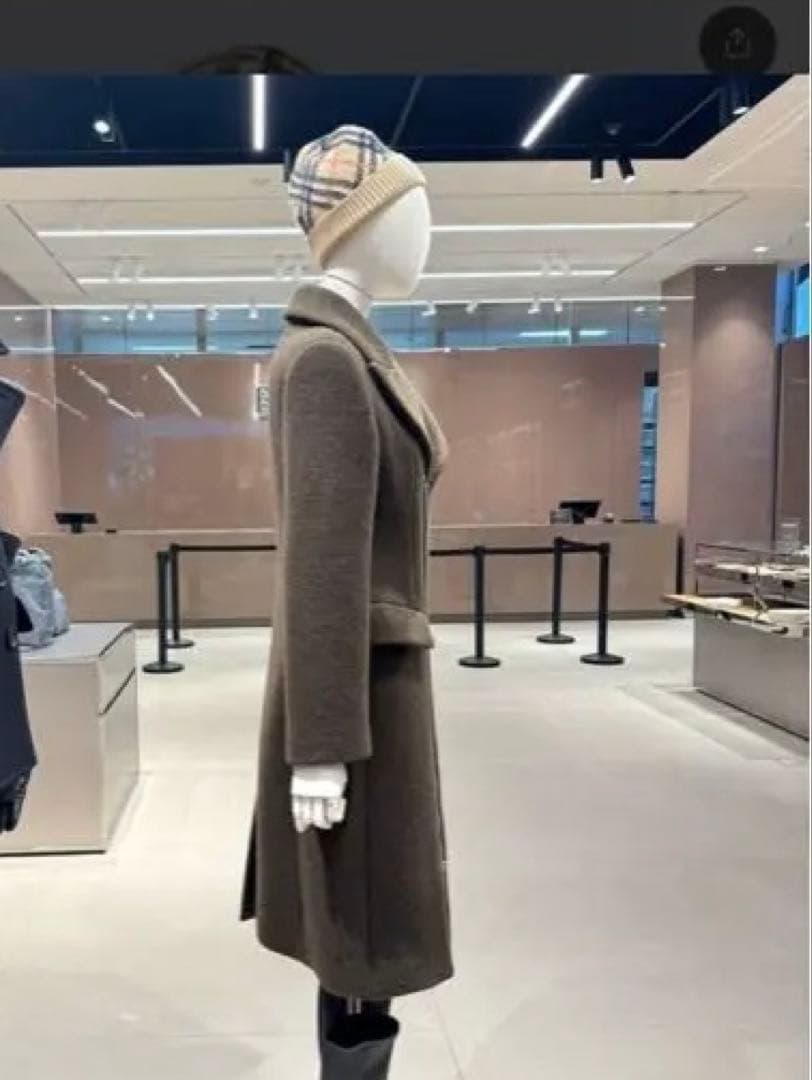 BURBERRY チェック柄ニット帽 ビーニー