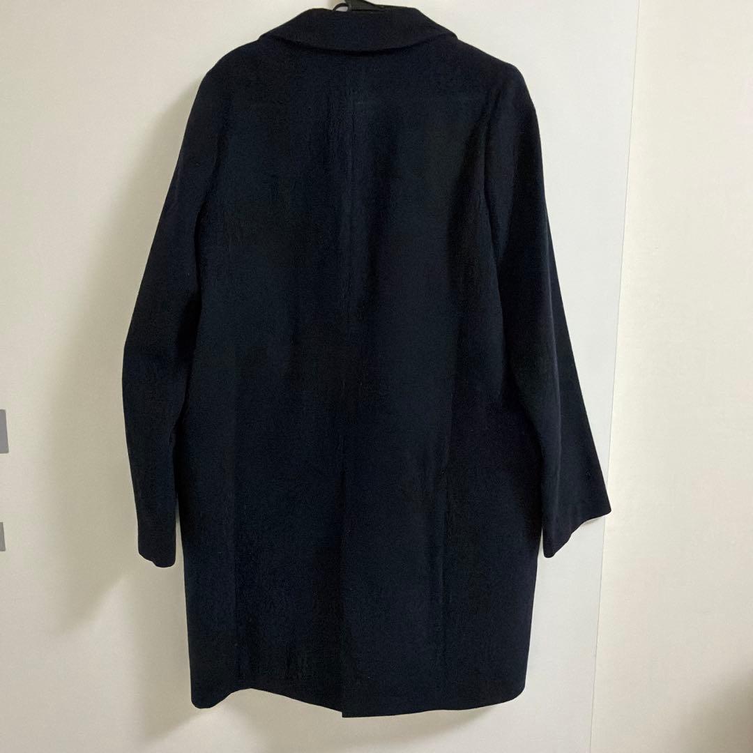 INDIVIインディヴィ　チェスターコート ブラック　カシミヤ