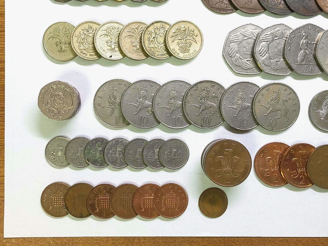 古銭　外貨　まとめ　イギリス　いろいろ