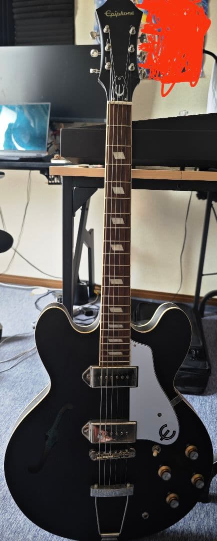 Epiphone casino worn ネック修理履歴あり