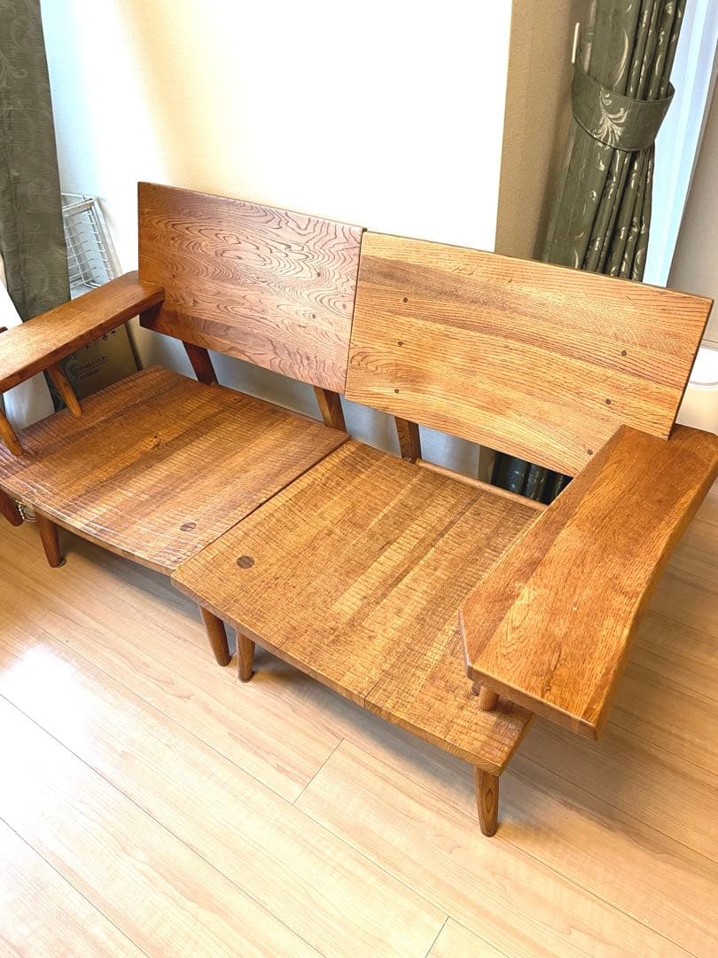 pika-p　天然木　手彫り椅子　アンティーク　1脚