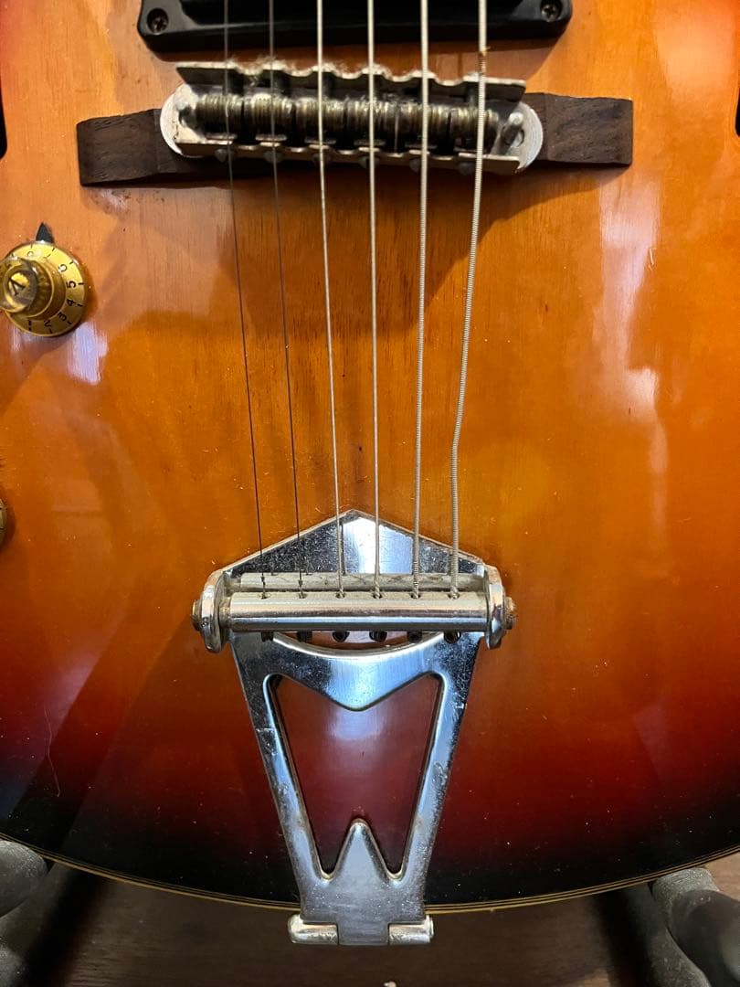 ジャンク　希少個体　左利き用　国産ビザールギター　Honey製　1960代年製