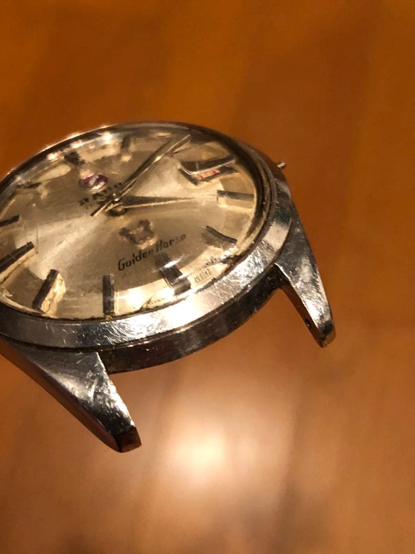 RADO GoldenHorse 自動巻き ビンテージ　風防割れ　ジャンク