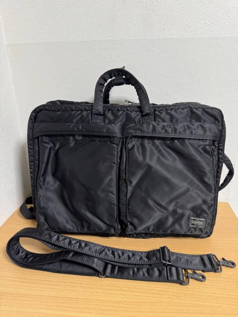完売品 PORTER TANKER 3WAY BRIEFCASE 2層式 黒